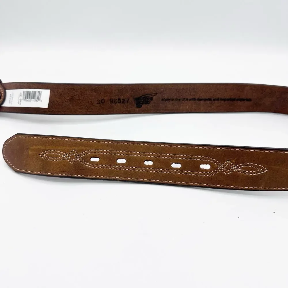 NEW Red Wing Shoes Men's Western Leather Belt, 1.5